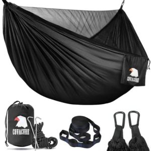 Covacure Camping Hammock - Lightweight Double Hammock, Hold Up to 772lbs, Portable Hammocks for