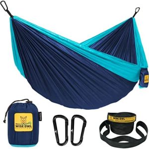 Wise Owl Outfitters Camping Hammock - Portable Hammock Single or Double Hammock Camping Accessories